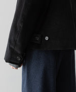 画像をギャラリービューアに読み込む, 【INTÉRIM】WIDE COTTON CORDUROY SPORTS JACKET - BLACK
