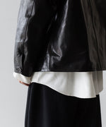画像をギャラリービューアに読み込む, INTÉRIM - インテリムの FULL VEGETABLE TANNED GOAT LEATHER HYPER BIG CAR COATのBLACK公式通販サイトsession福岡セレクトショップ
