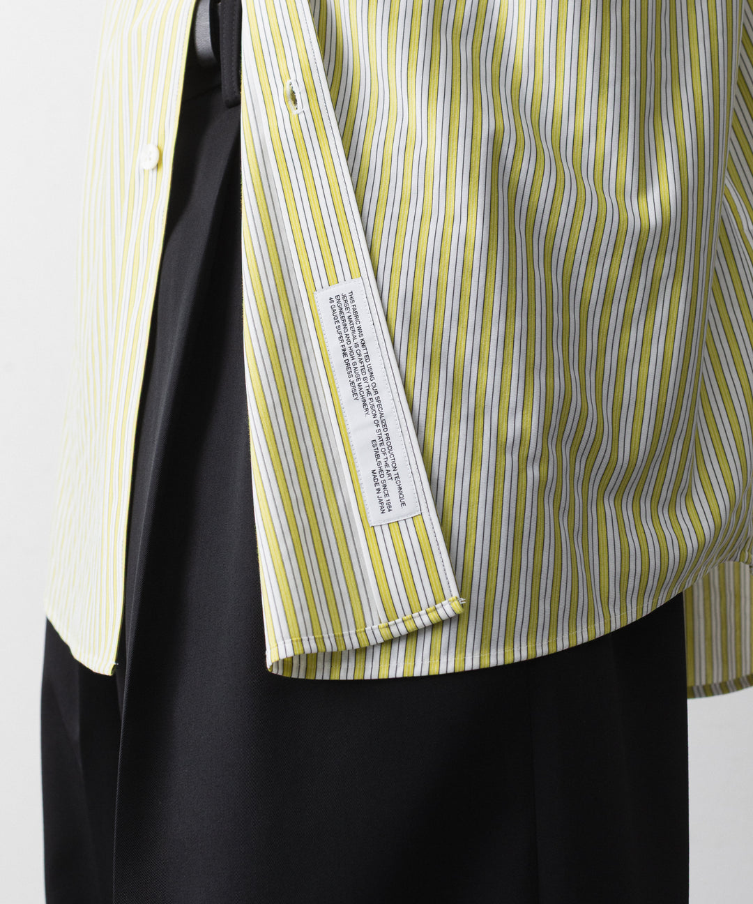 KANEMASA PHIL. カネマサフィルの46G STRIPE MODEST SHIRTのYELLOW BLACK 公式通販サイトsession福岡セレクトショップ