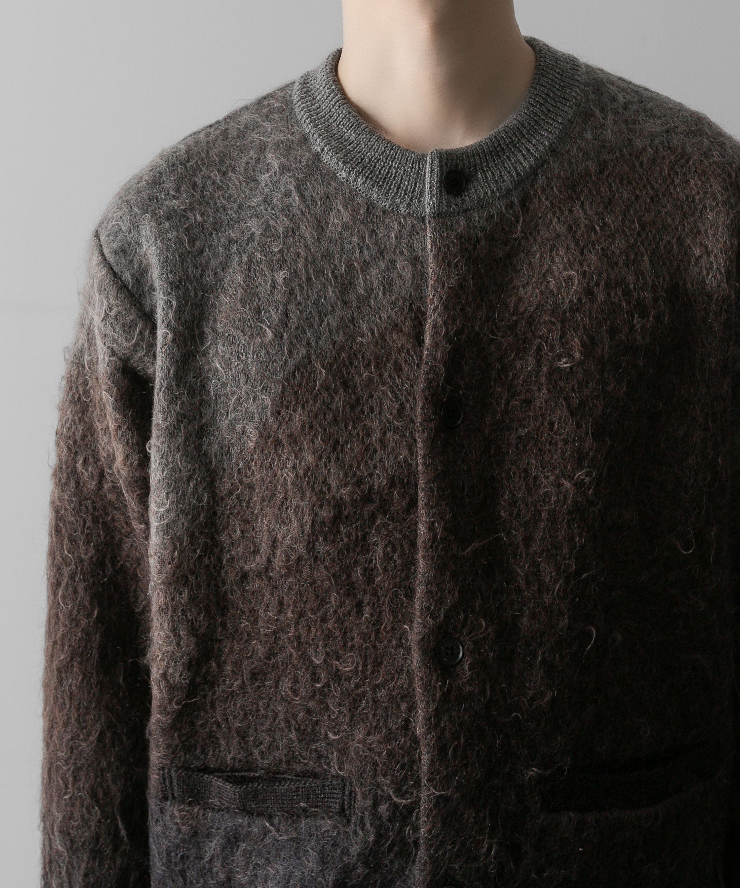 ssstein(シュタイン)の24AWコレクション GRADATION MOHAIR KNIT CARDIGAN - BROWN GREY GRADATION 公式通販サイトsession福岡セレクトショップ