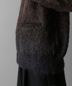 ssstein(シュタイン)の24AWコレクション GRADATION MOHAIR KNIT CARDIGAN - BROWN GREY GRADATION 公式通販サイトsession福岡セレクトショップ