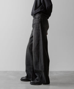 ssstein(シュタイン)の24AWコレクション DEFORMATION WIDE DENIM JEANS - BLACK 公式通販サイトsession福岡セレクトショップ