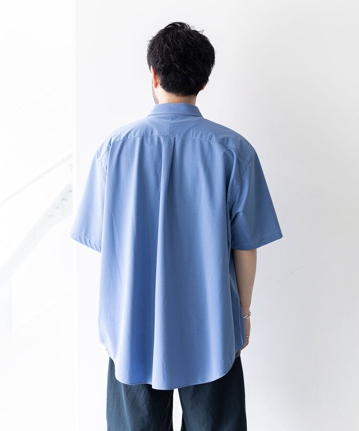 KANEMASA(カネマサ)の23SSコレクションのROYAL OX DRESS JERSEY SHORT SLEEVE SHIRTのULTRA MARINE