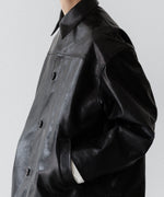 画像をギャラリービューアに読み込む, INTÉRIM - インテリムの FULL VEGETABLE TANNED GOAT LEATHER HYPER BIG CAR COATのBLACK公式通販サイトsession福岡セレクトショップ
