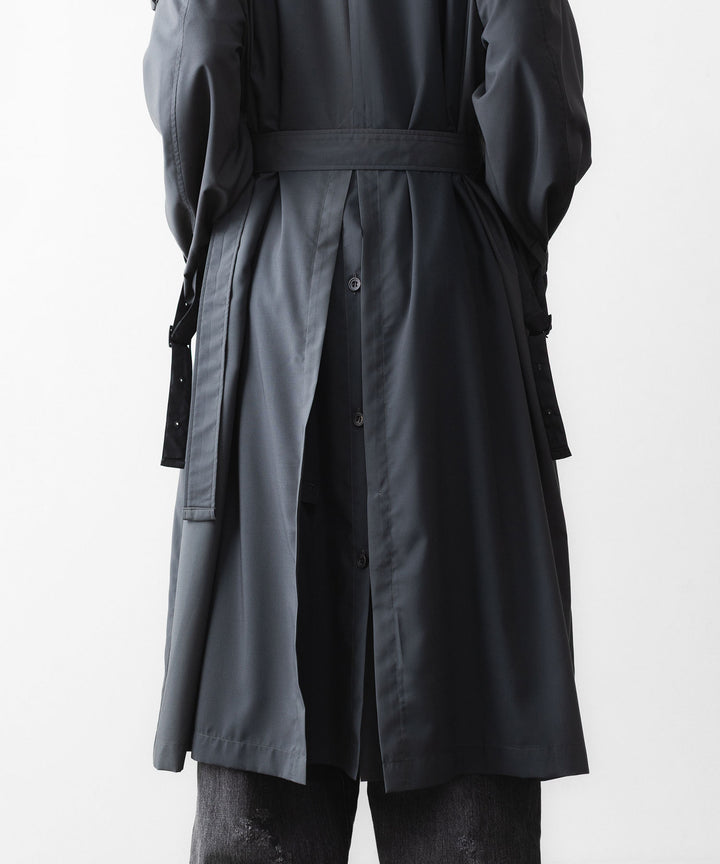 【SUBLATIONS】KIVULI PRINT LIGHT WEIGHT COAT - DARK KHAKI