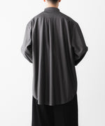 画像をギャラリービューアに読み込む, KANEMASA PHIL. カネマサフィルの46G STRIPE MODEST SHIRTのCHARCOAL BROWN 公式通販サイトsession福岡セレクトショップ
