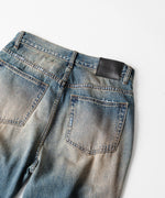 画像をギャラリービューアに読み込む, CODA コーダのFADED DIRTY INDIGO WASHED  BREAK CUT WIDE FLARED JEANSのFADED DIRTY INDIGO 公式通販サイトsession福岡セレクトショップ
