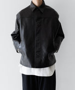 画像をギャラリービューアに読み込む, INTÉRIM - インテリムの FULL VEGETABLE TANNED GOAT LEATHER HYPER BIG CAR COATのBLACK公式通販サイトsession福岡セレクトショップ
