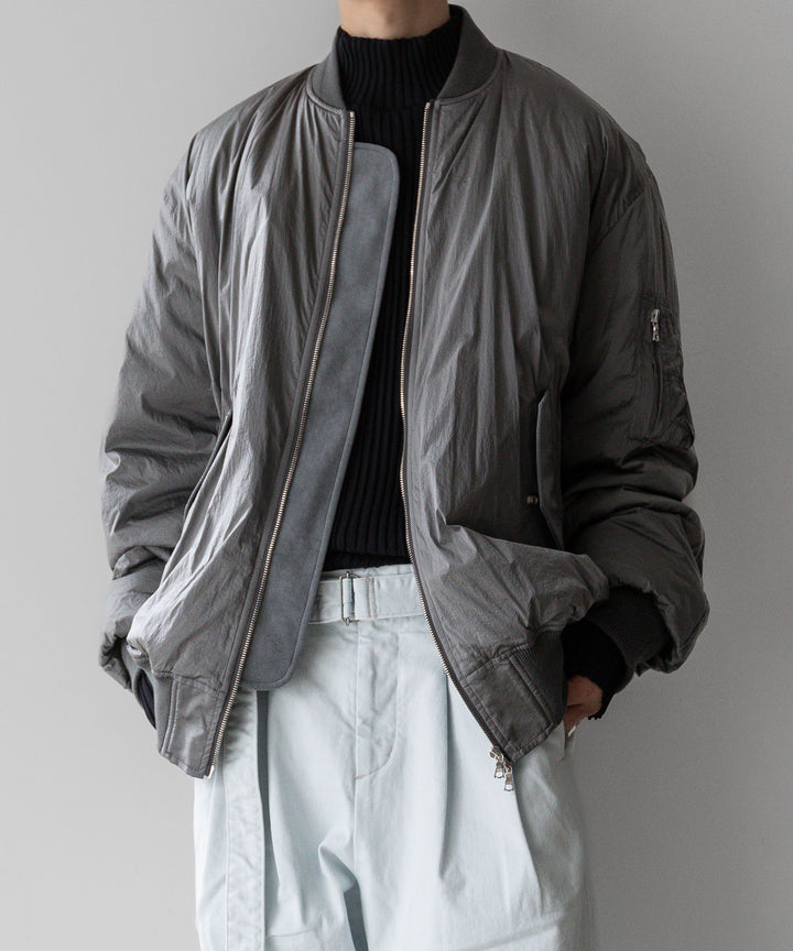 stein シュタイン 23AW OVERSIZED FLIGHT JACKET - SILVER sessionセッション福岡セレクトショップ 公式通販サイト