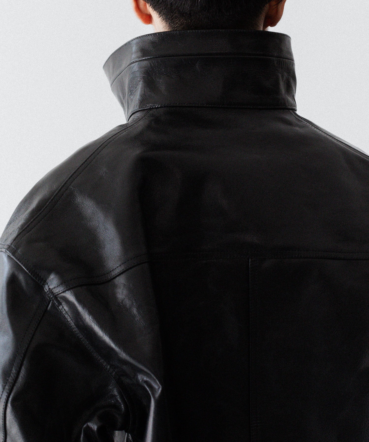 INTÉRIM - インテリムの FULL VEGETABLE TANNED GOAT LEATHER HYPER BIG CAR COATのBLACK公式通販サイトsession福岡セレクトショップ