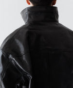 画像をギャラリービューアに読み込む, INTÉRIM - インテリムの FULL VEGETABLE TANNED GOAT LEATHER HYPER BIG CAR COATのBLACK公式通販サイトsession福岡セレクトショップ
