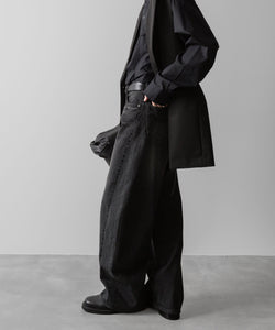 ssstein(シュタイン)の24AWコレクション DEFORMATION WIDE DENIM JEANS - BLACK 公式通販サイトsession福岡セレクトショップ