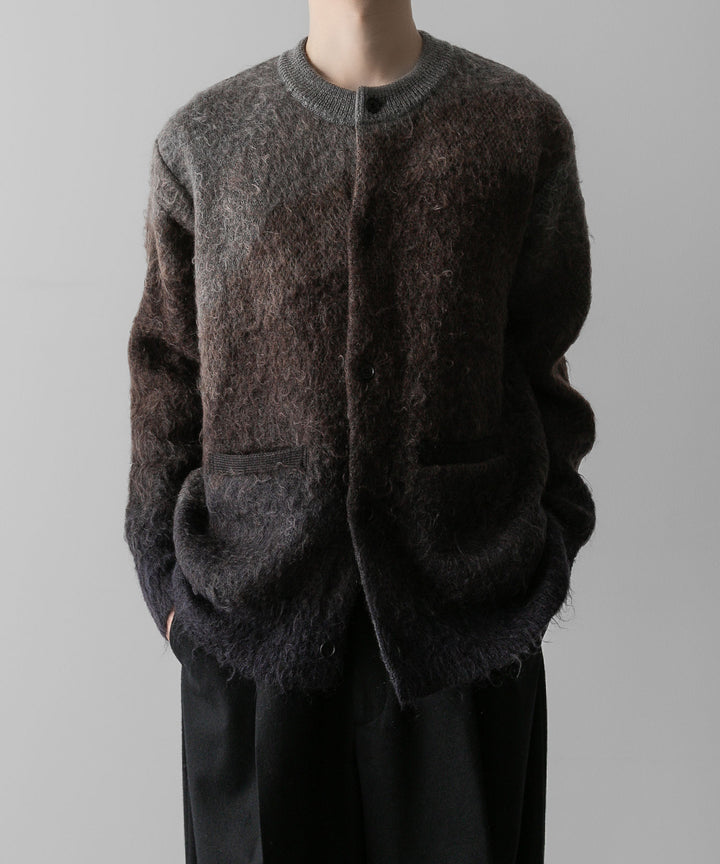 ssstein(シュタイン)の24AWコレクション GRADATION MOHAIR KNIT CARDIGAN - BROWN GREY GRADATION 公式通販サイトsession福岡セレクトショップ