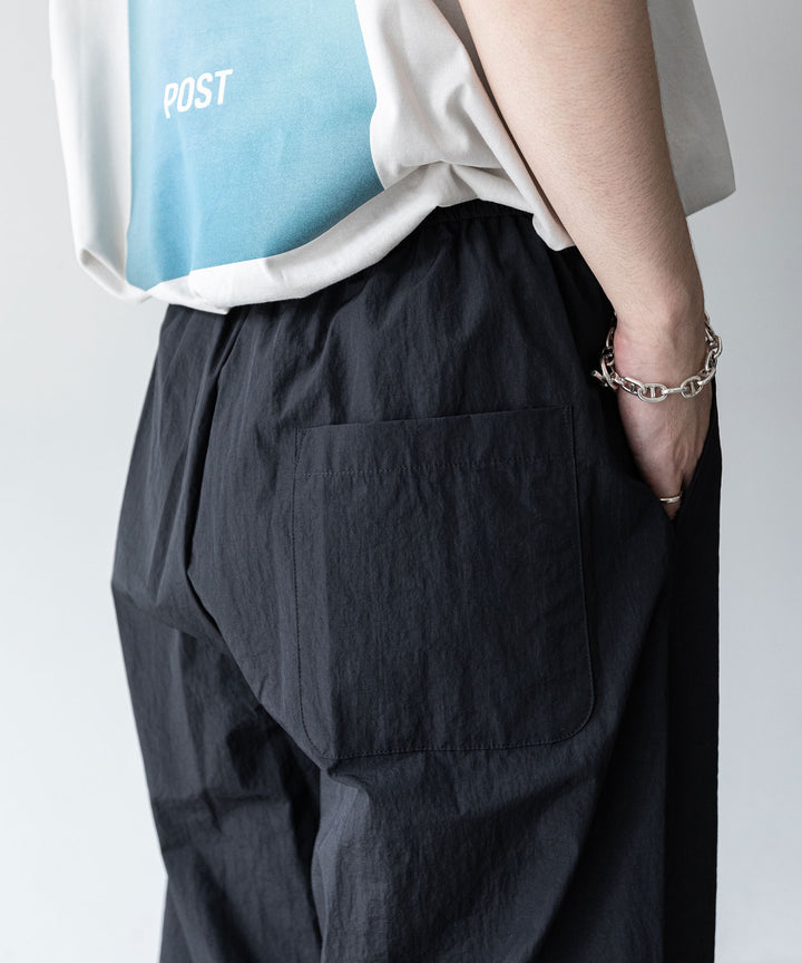 stein(シュタイン)の23AWコレクションWINDBREAKER EASY TROUSERSのBLACK