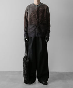 ssstein(シュタイン)の24AWコレクション GRADATION MOHAIR KNIT CARDIGAN - BROWN GREY GRADATION 公式通販サイトsession福岡セレクトショップ