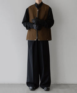 stein(シュタイン)の24SSコレクションCOTTON TWILL LAYERED JACKETの CAMEL