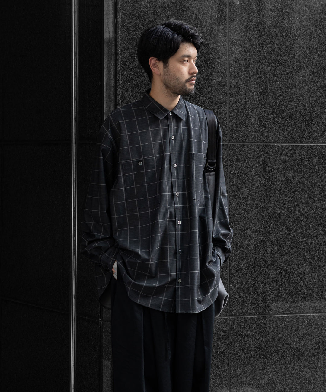 【KANEMASA PHIL.】カネマサのジャージーチャックシャツ FLANNEL CHECK JERSEY SHIRT - WP CHA 公式通販session福岡セレクトショップ