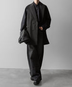 画像をギャラリービューアに読み込む, ssstein(シュタイン)の24AWコレクション OVERSIZED DOWN PAT SHIRT - DARK CHARCOAL 公式通販サイトsession福岡セレクトショップ
