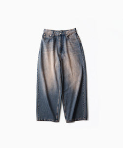 CODA / コーダ】DUST INDIGO ACID WASHED EXTENDED CUT LUFT JEANS