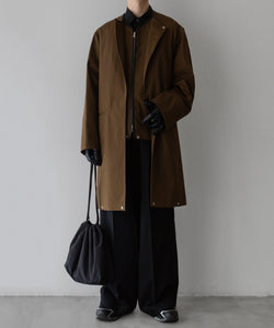 stein(シュタイン)の24SSコレクションCOTTON TWILL LAYERED JACKETの CAMEL