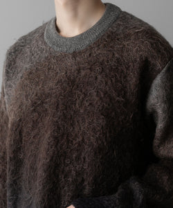 ssstein(シュタイン)の24AWコレクション GRADATION MOHAIR KNIT LS - BROWN GREY GRADATION 公式通販サイトsession福岡セレクトショップ