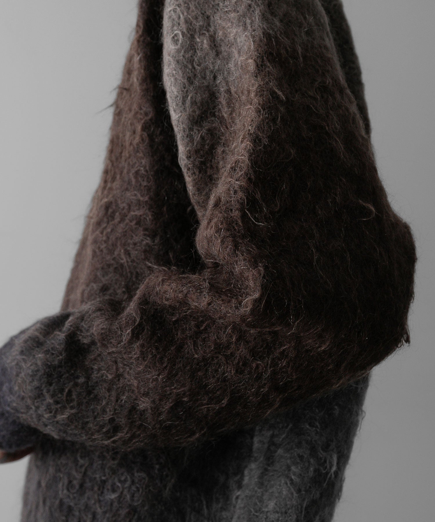 ssstein(シュタイン)の24AWコレクション GRADATION MOHAIR KNIT LS - BROWN GREY GRADATION 公式通販サイトsession福岡セレクトショップ