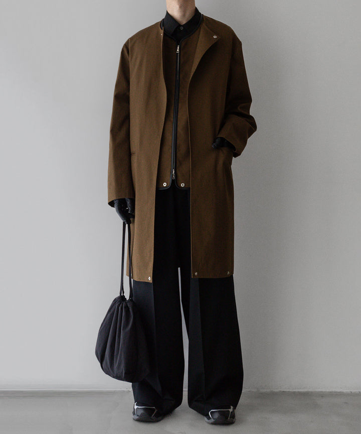 stein(シュタイン)の24SSコレクションCOTTON TWILL LAYERED JACKETの CAMEL