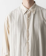 画像をギャラリービューアに読み込む, KANEMASA PHIL. カネマサフィルの46G STRIPE MODEST SHIRTのBEIGE NAVY 公式通販サイトsession福岡セレクトショップ
