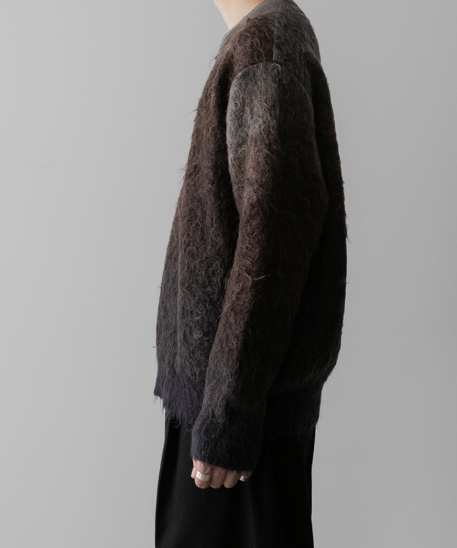 ssstein(シュタイン)の24AWコレクション GRADATION MOHAIR KNIT LS - BROWN GREY GRADATION 公式通販サイトsession福岡セレクトショップ