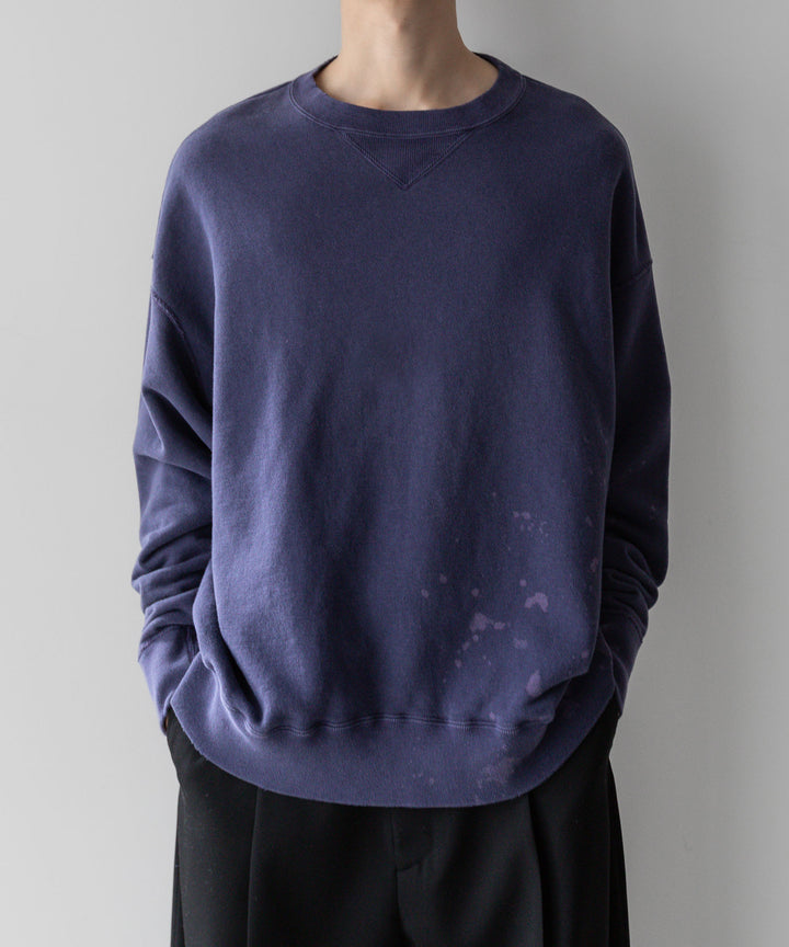 【INTÉRIM】インテリム 23AW BLEACH HYPER BIG V LOOP WHEEL SEAMLESS SWEAT SHIRT - B.NASU sessionセッション福岡セレクトショップ 公式通販サイト