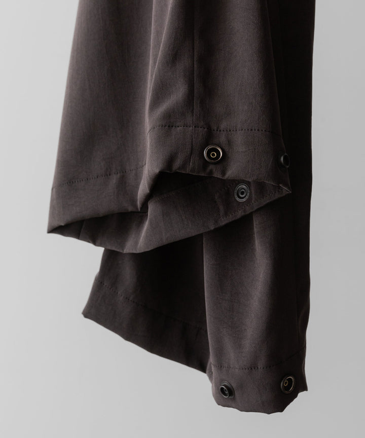【ANTHEM A】POWDERY VISCOSE NO-BRAINER PANTS - BROWN