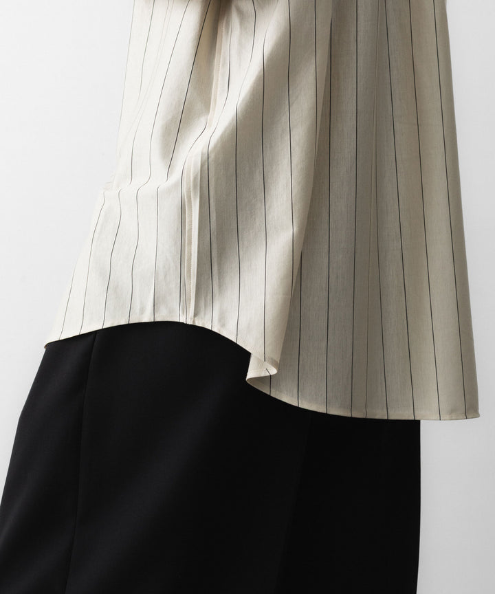 KANEMASA PHIL. カネマサフィルの46G STRIPE MODEST SHIRTのBEIGE NAVY 公式通販サイトsession福岡セレクトショップ