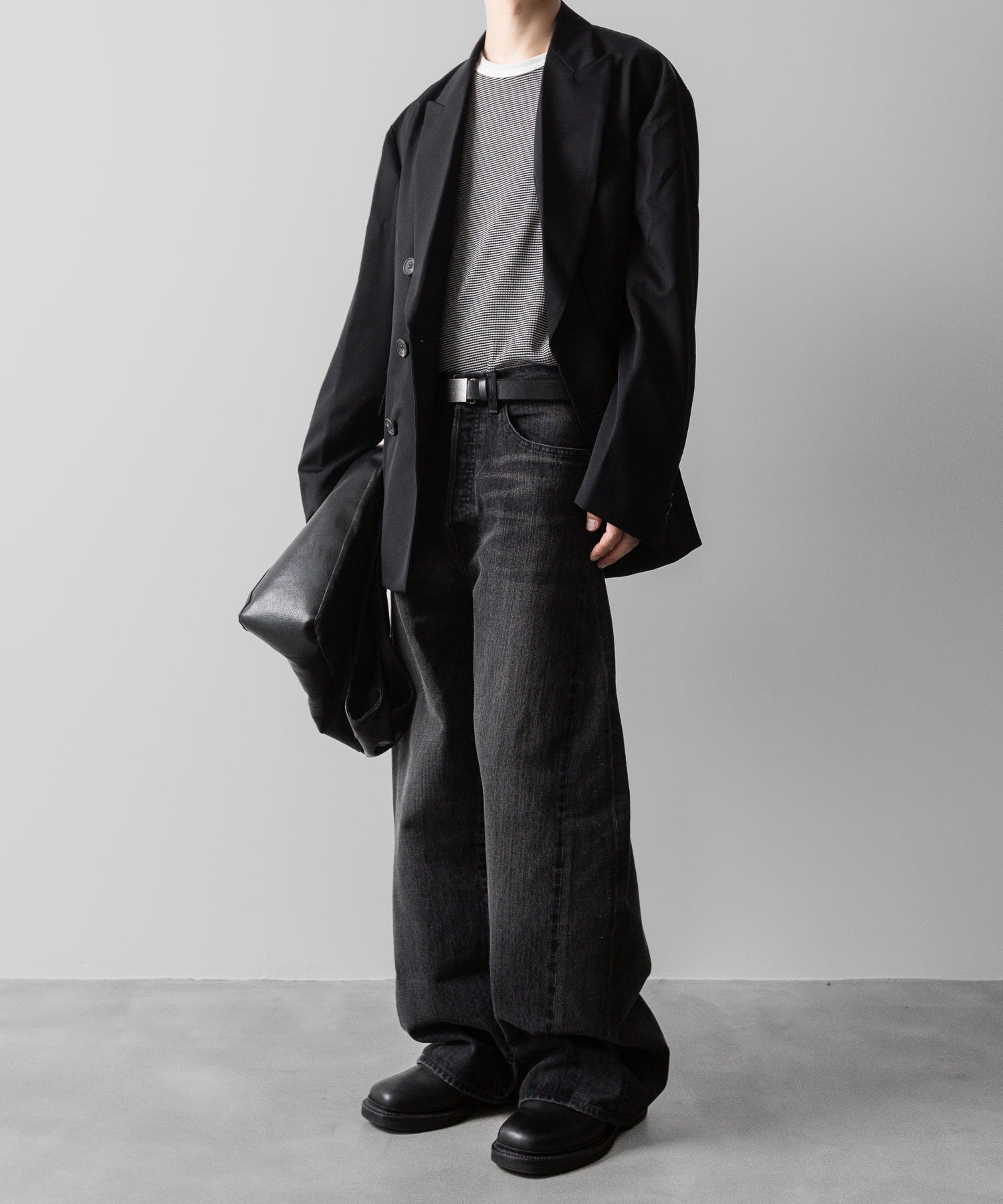 ssstein(シュタイン)の24AWコレクション DEFORMATION WIDE DENIM JEANS - BLACK 公式通販サイトsession福岡セレクトショップ