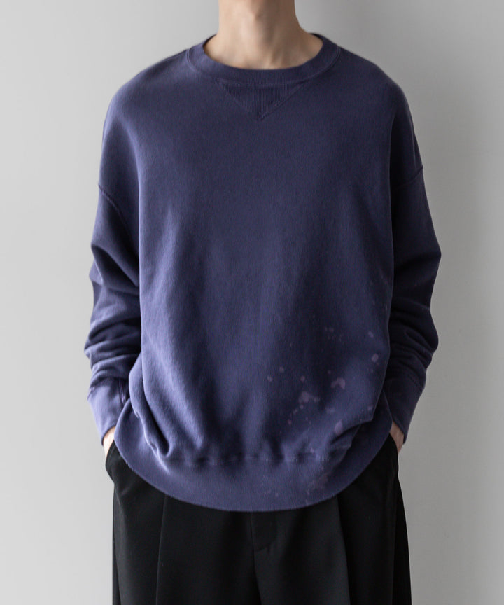 【INTÉRIM】インテリム 23AW BLEACH HYPER BIG V LOOP WHEEL SEAMLESS SWEAT SHIRT - B.NASU sessionセッション福岡セレクトショップ 公式通販サイト