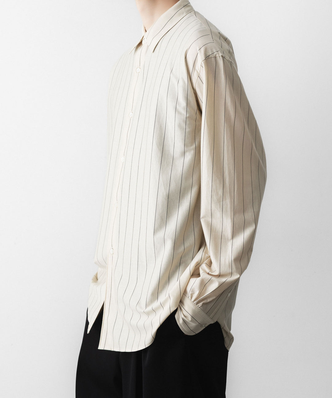 KANEMASA PHIL. カネマサフィルの46G STRIPE MODEST SHIRTのBEIGE NAVY 公式通販サイトsession福岡セレクトショップ