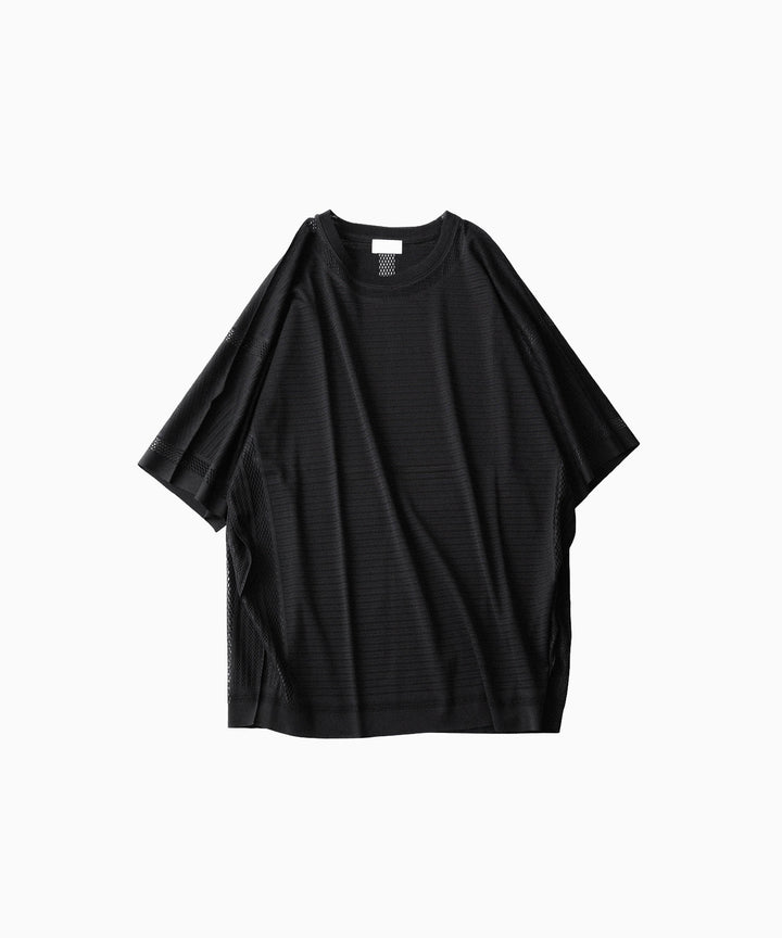 【paratrait】TRICOT LACE T - BLACK