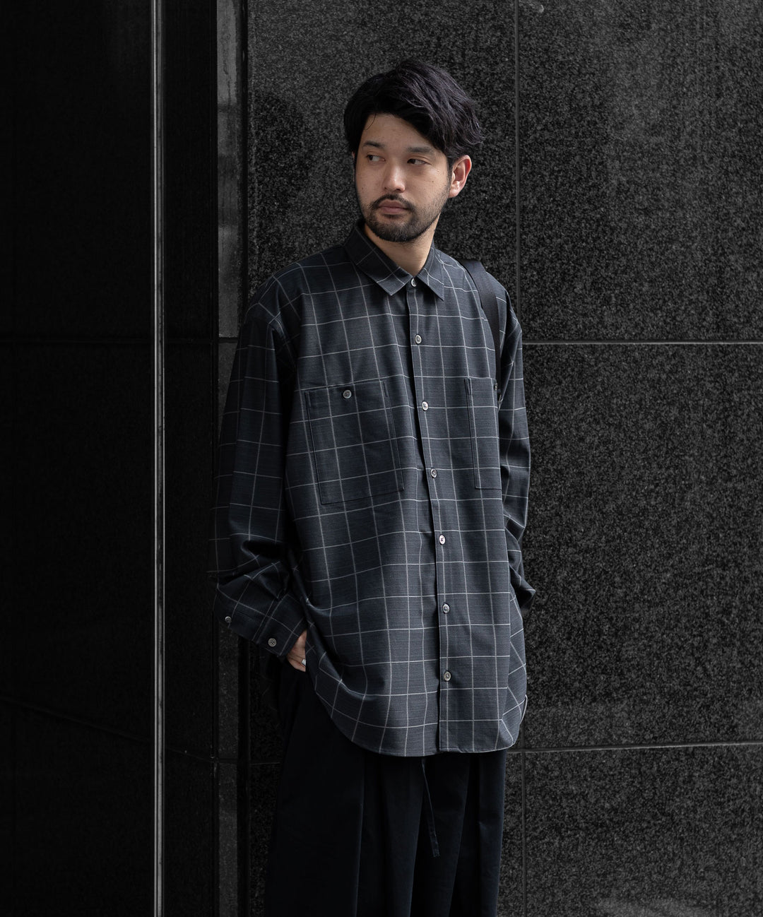 【KANEMASA PHIL.】カネマサのジャージーチャックシャツ FLANNEL CHECK JERSEY SHIRT - WP CHA 公式通販session福岡セレクトショップ