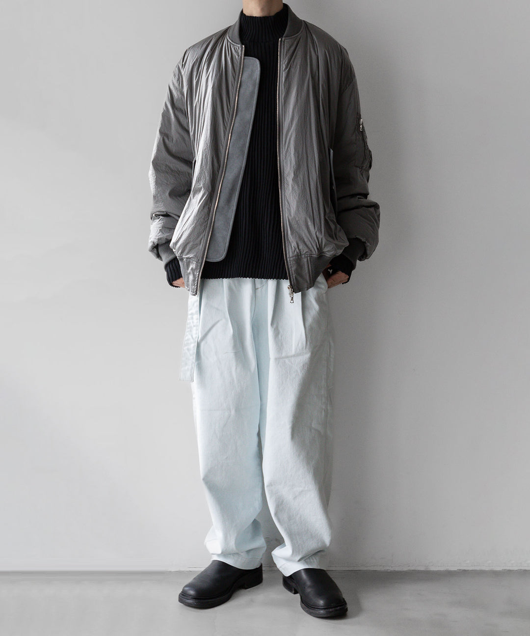 stein シュタイン 23AW OVERSIZED FLIGHT JACKET - SILVER sessionセッション福岡セレクトショップ 公式通販サイト