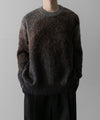 【ssstein】GRADATION MOHAIR KNIT LS - BROWN GREY GRADATION