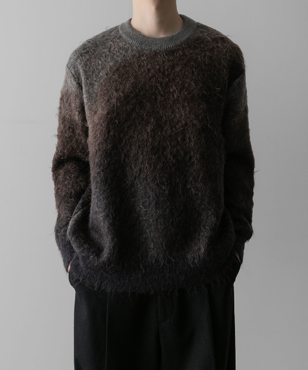 ssstein(シュタイン)の24AWコレクション GRADATION MOHAIR KNIT LS - BROWN GREY GRADATION 公式通販サイトsession福岡セレクトショップ