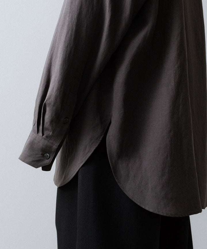 ssstein(シュタイン)のRAYON/LINEN OVERSIZED DOWN PAT SHIRT - CHARCOALの公式通販サイトsession福岡セレクトショップ