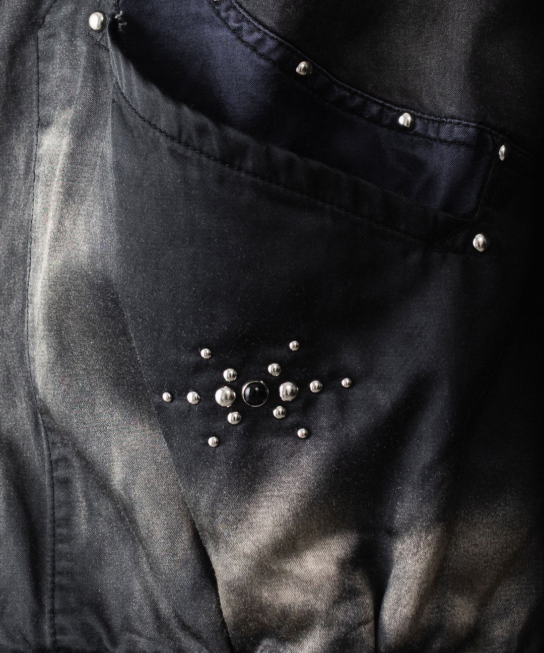 SUBLATIONS サブレーションズのRUSTY SATIN SPORTS JACKETのBLACK 公式通販サイトsession福岡セレクトショップ