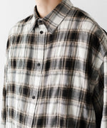 画像をギャラリービューアに読み込む, CODA -コーダのBEIGE GREY CHECKED WASHED THRASHED STRUCTURED SHIRTのBEIGE GREY CHECK公式通販サイトsession福岡セレクトショップ
