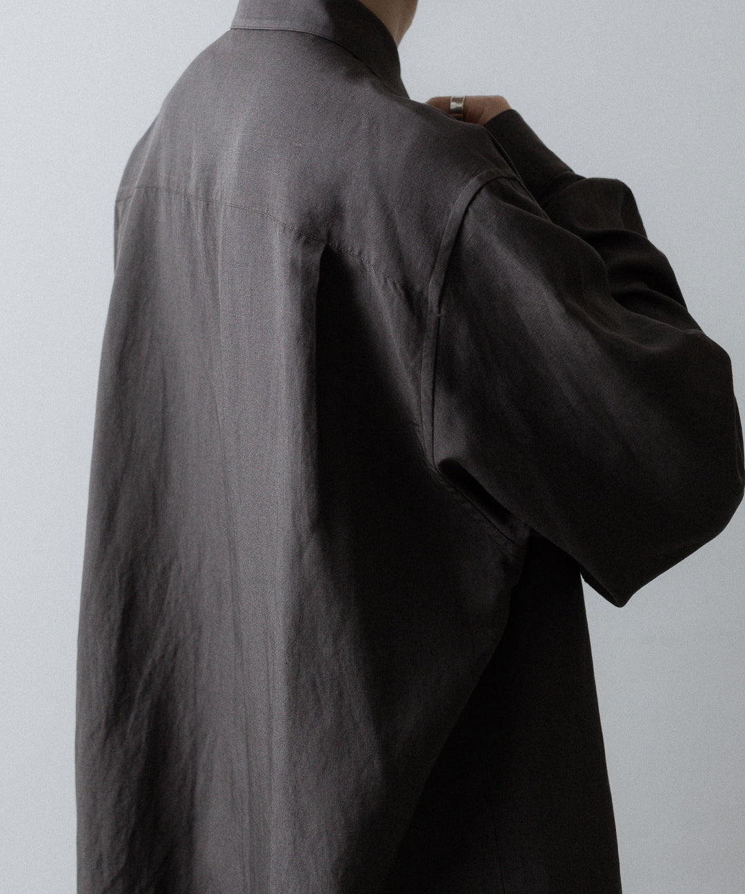 ssstein(シュタイン)のRAYON/LINEN OVERSIZED DOWN PAT SHIRT - CHARCOALの公式通販サイトsession福岡セレクトショップ