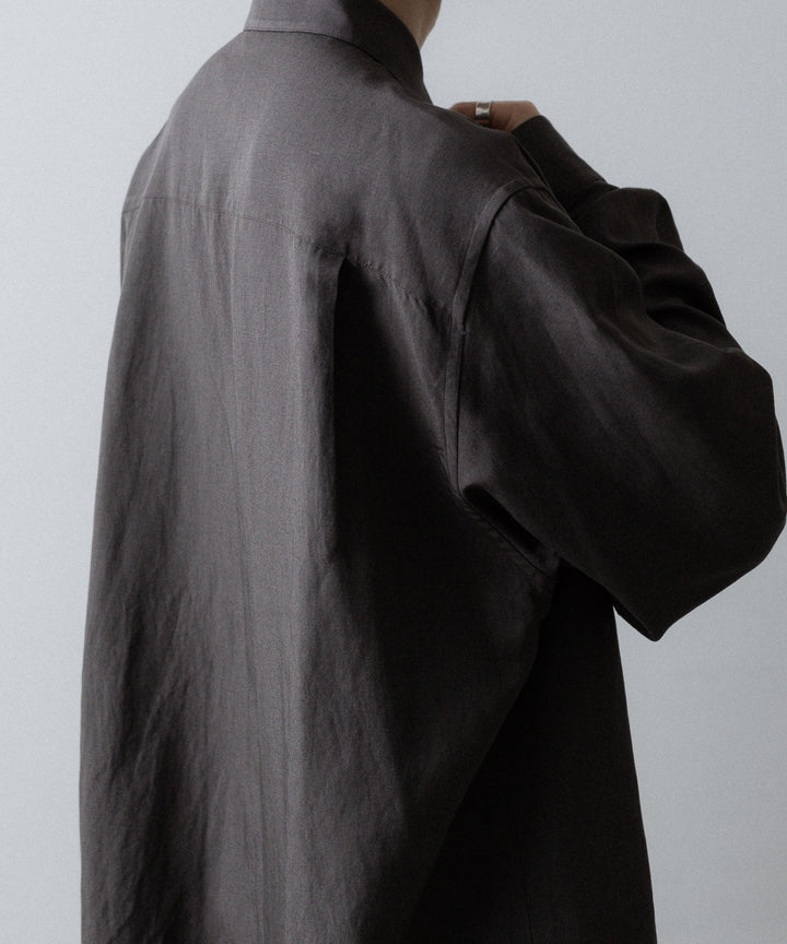ssstein(シュタイン)のRAYON/LINEN OVERSIZED DOWN PAT SHIRT - CHARCOALの公式通販サイトsession福岡セレクトショップ