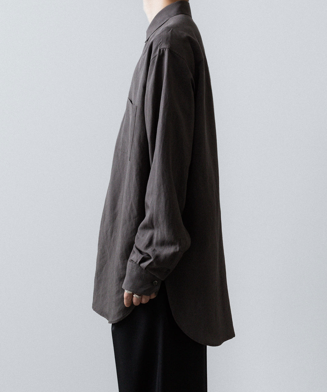 ssstein(シュタイン)のRAYON/LINEN OVERSIZED DOWN PAT SHIRT - CHARCOALの公式通販サイトsession福岡セレクトショップ