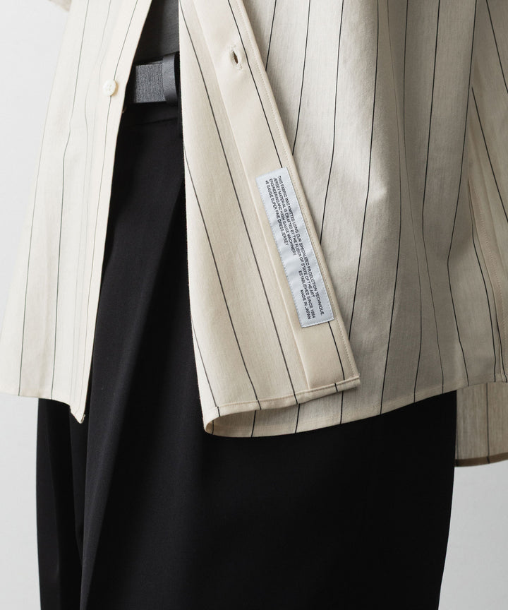 KANEMASA PHIL. カネマサフィルの46G STRIPE MODEST SHIRTのBEIGE NAVY 公式通販サイトsession福岡セレクトショップ