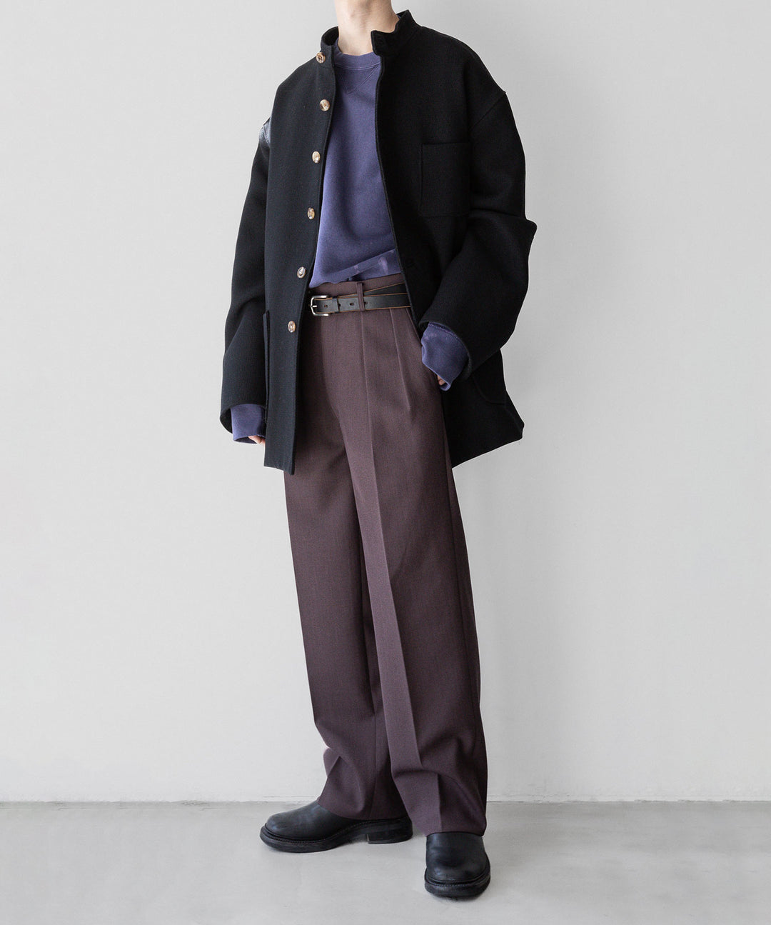【INTÉRIM】LIMITED DIAGONAL COATIONG TWILL FORESTIERE - BLACK