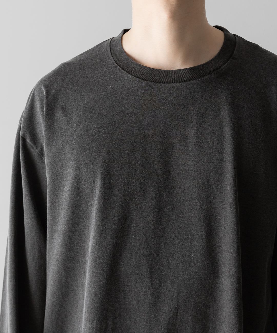 KANEMASA PHIL.-カネマサフィル36G LOW TWIST GARMENT DYE L/S TEEのCHARCOAL PIGMENT公式通販サイトsession福岡セレクトショップ