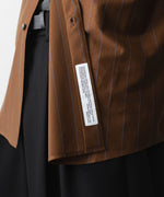 画像をギャラリービューアに読み込む, KANEMASA PHIL. カネマサフィルの46G STRIPE MODEST SHIRTのBROWN BLUE 公式通販サイトsession福岡セレクトショップ
